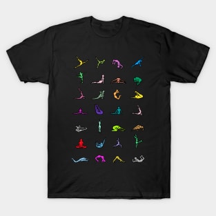 Rainbow Yoga Poses T-Shirt